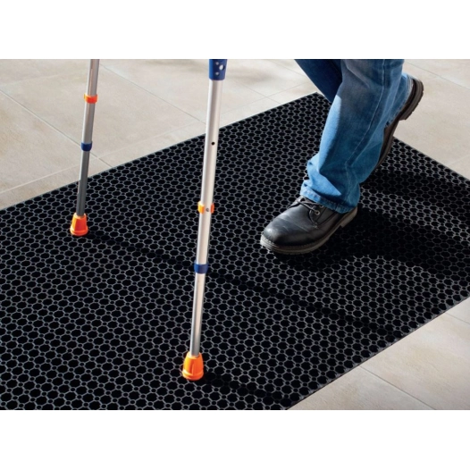 dalle caoutchouc antidérapantes caillebotis pmr 91 x 152 cm dalle caoutchouc antidérapantes caillebotis pmr 91 x 152 cm - decora