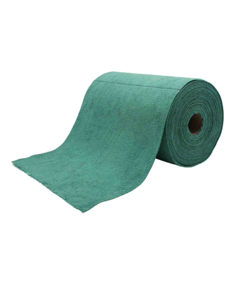 Bobine essuyage microfibre verte Haute absorption, réutilisable - DPE