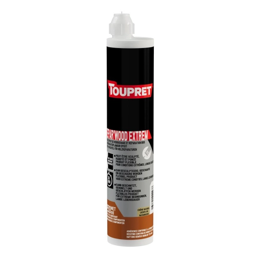 répar'wood extrem enduit époxy bi-composant 250 ml répar'wood extrem enduit époxy bi-composant 250 ml - toupret