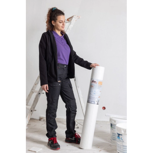 pantalon style noir coupe femme avec genouillères t.38 pantalon style noir coupe femme avec genouillères t.38 - vepro