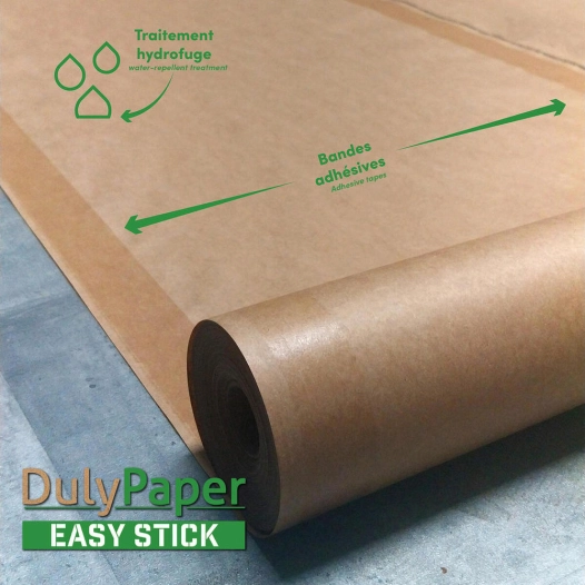 bâche de protection dulypaper auto-adhésive papier kraft 0.90 x 45 m bâche de protection dulypaper auto-adhésive papier kraft 0.