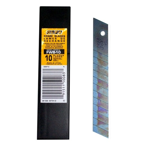 lames fwb de rechange 12 mm étui de 10 lames fwb de rechange 12 mm étui de 10 - l'outil parfait