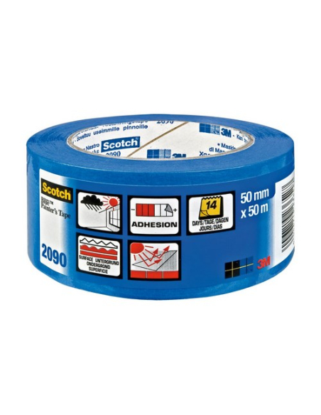 Adhésif Masquage 3M 2090 Bleu Masquage professionnel longue durée multi-surfaces - 3M