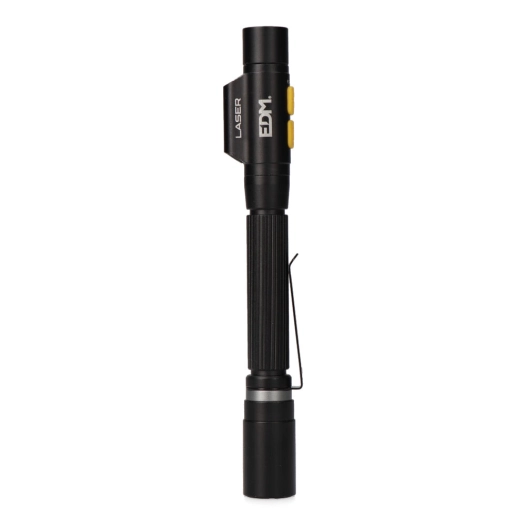 lampe torche led/pointeur laser strike, type stylo, rechargeable, 250 lm