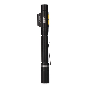 lampe torche led/pointeur laser strike, type stylo, rechargeable, 250 lm