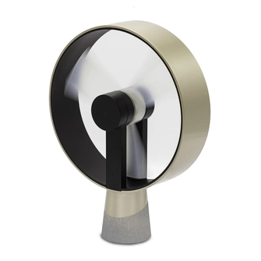 ventilateur de table & bureau airain champagne - air and me - ld