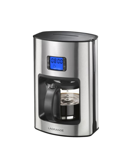 Cafetière Lagrange Programmable Programmation 24h, Inox, 12 tasses - lagrange