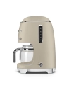 1,25 l 10 tasses - 1050 w - intens 2 niv - prog auto - maintien 40 min - anti gouttes - beige lin - smeg pem