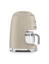 1,25 l 10 tasses - 1050 w - intens 2 niv - prog auto - maintien 40 min - anti gouttes - beige lin - smeg pem