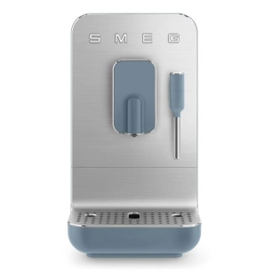cafã© auto broyeur - 19 bar - thermoblock - 150 g - 1,4 l - buse vap/eau ch - bleu orage - smeg pem
