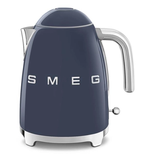 bouilloire - 1,7 l - 2400 w - base 360â° - niv. eau - filtre inox - arrãªt auto 100 â°c - navy blue - smeg pem