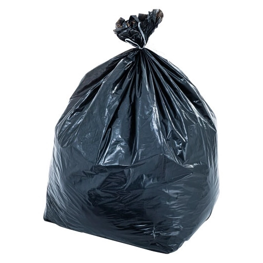 sac poubelle lien traditionnel 50 l x 25 noir - sphere distribution