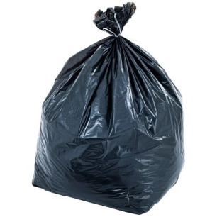 sac poubelle lien traditionnel 50 l x 25 noir - sphere distribution