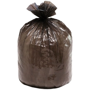 sac poubelle lien traditionnel 130 l x 20 noir - sphere distribution