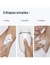 epilateur 300 000 flashs - 3 niv intens - 95 flashs min - capteur skinprotect - filtre uv - secteur - blanc - procter et gamble
