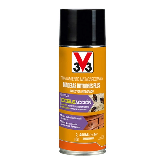 traitement anti-vrilettes bois intérieurs plus, 400 ml