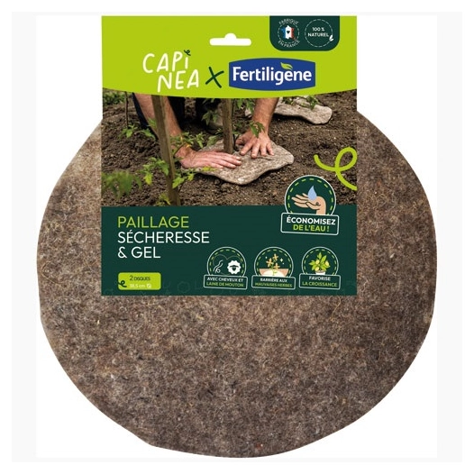 paillage sã©cheresse & gel disque ã¸ 38.5 cm lot de 2 - evergreen garden fertiligene
