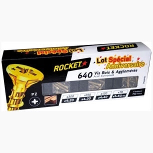 vis rocket bois et agglomã©rã©s pozidriv assortiment x 640 - vynex
