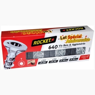 vis rocket bois et agglomã©rã©s torx assortiment x 640 - vynex