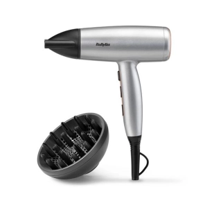 sã¨che-cheveux 2100 w - moteur dc - techno cã©ramique - anti-frizz - 3t/2v - air frais - concent. fin - diffuseur - gris - babyl