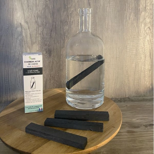 charbon actif binchotan x 3. 100 % bois de chãšne - la voie de la terre