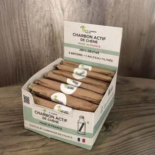 charbon actif binchotan x 50 vente en vrac - boite de comptoir. - la voie de la terre