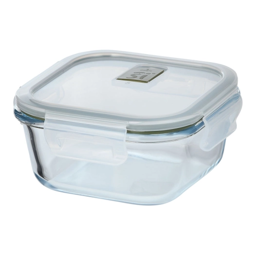 boîte hermétique carrée en verre borosilicate, experto, 520 ml, 13,8 x 13,8 x 7 cm