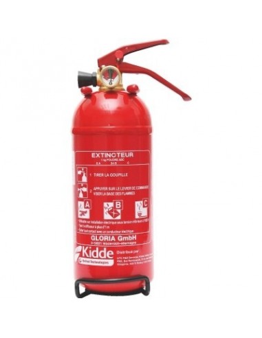 Extincteur Kidde Poudre 1kg Protection incendie compacte et polyvalente - Kidde