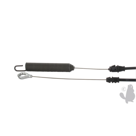 câble d’embrayage pour plateau de coupe ayp - longueur gaine: 1499 mm, longueur câble: 1880 mm - origine: 435111, 408714, 197257