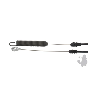 câble d’embrayage pour plateau de coupe ayp - longueur gaine: 1499 mm, longueur câble: 1880 mm - origine: 435111, 408714, 197257
