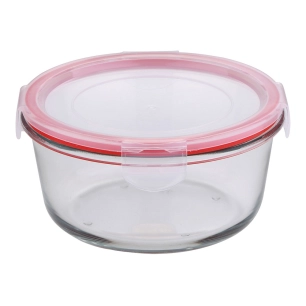 boîte hermétique ronde en verre borosilicate, toledo, 800 ml, ø16 x 8 cm