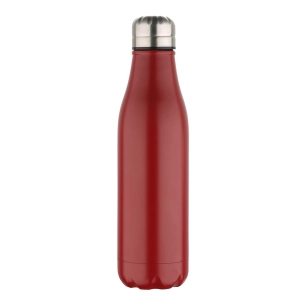 bouteille isotherme en acier inoxydable, rouge mat, experto, 500 ml