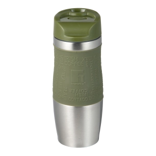 gobelet de voyage en acier inoxydable, vert olive, experto, 360 ml, ø8,3 x 21,2 cm