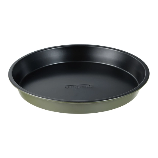moule rond en acier au carbone pour four, experto, vert olive, ø25 x 3 cm