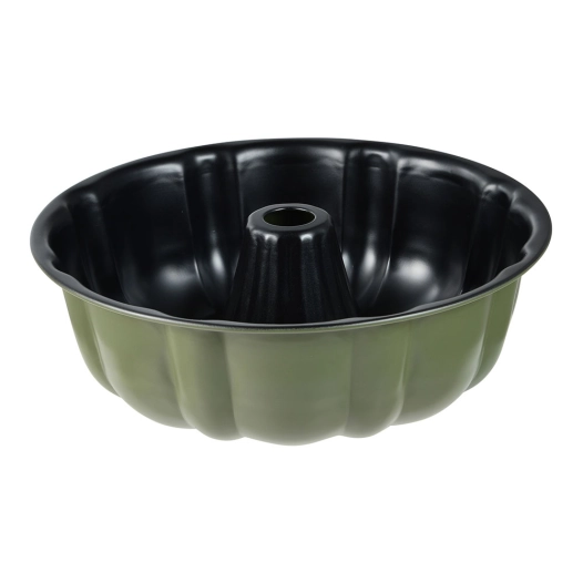 moule rond en acier carbone, pour four, experto, vert olive, ø25,5 x 8 cm