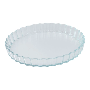 moule en verre borosilicaté, pour tarte, experto, 1,3 l, ø27,5 x 3,7 cm