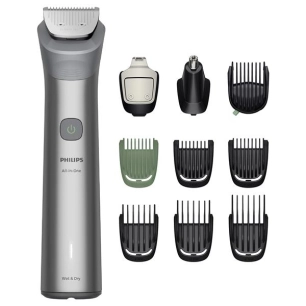 10-en-1 - lames acier - 11 hauteurs - sabots barbe, cheveux, corps, nez - 120 min - ã©tanche - noir - philips personal health fr