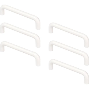 lot 6 poign plast blc d10x96mm