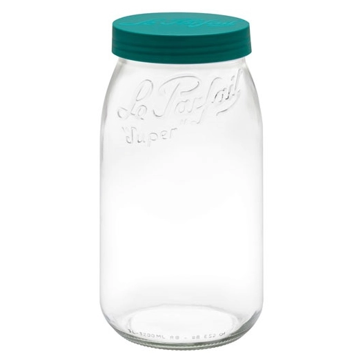 bocal stockage le parfait color vis 3 l vert sapin - berlin packaging france