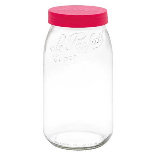 bocal stockage le parfait color vis 3 l rouge - berlin packaging france