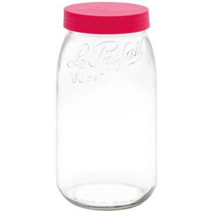 bocal stockage le parfait color vis 3 l rouge - berlin packaging france