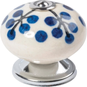 btn porcelaine fleur d40mm