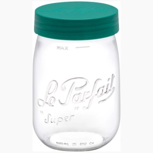 bocal stockage le parfait color vis 1 l vert sapin - berlin packaging france