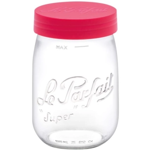 bocal stockage le parfait color vis 1 l rouge - berlin packaging france