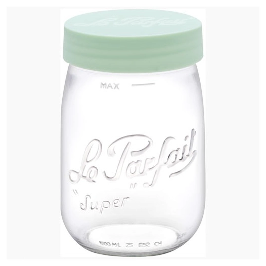 bocal stockage le parfait color vis 1 l vert clair - berlin packaging france