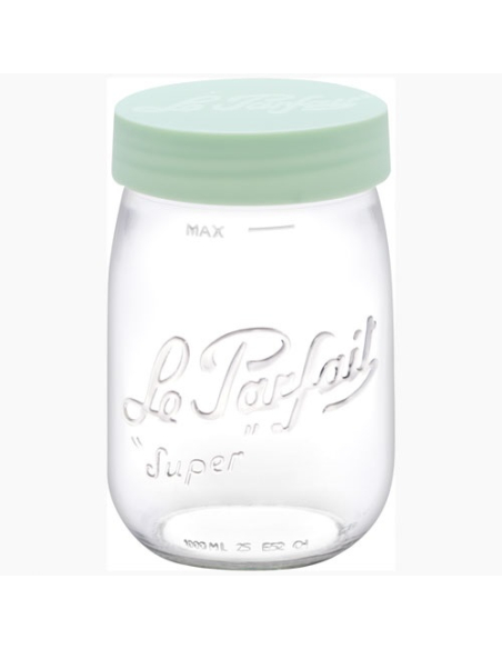 Bocal Le Parfait Color Vis 1L Vert Stockage hermétique Le Parfait coloré - LE PARFAIT