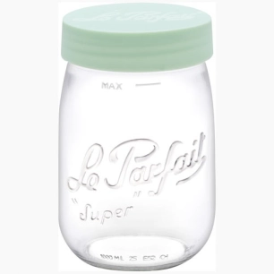 bocal stockage le parfait color vis 1 l vert clair - berlin packaging france