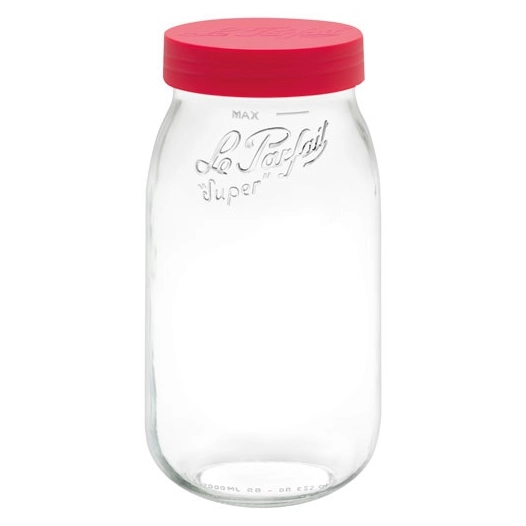 bocal stockage le parfait color vis 2 l rouge - berlin packaging france