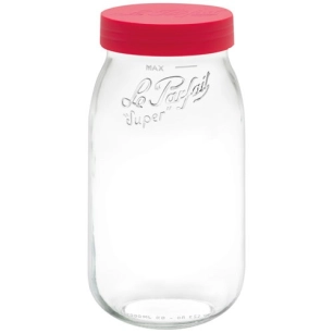 bocal stockage le parfait color vis 2 l rouge - berlin packaging france