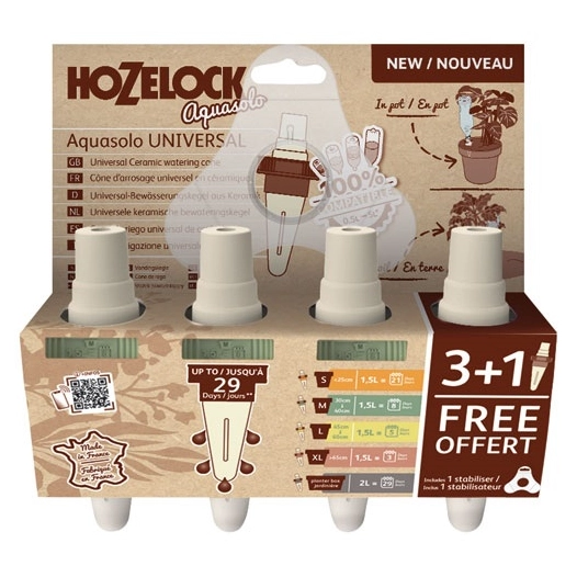 cã´ne aquasolo arrosage universel vert 3+1 - hozelock exel